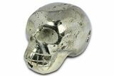 Gleaming Pyrite Skull - Peru #378791-2